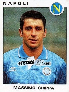 Sticker Massimo Crippa - Calciatori 1991-1992 n. 233 - Panini