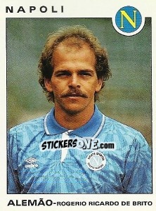 Sticker Rogerio De Brito Rocardo Alemao - Calciatori 1991-1992 n. 234 - Panini