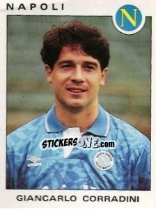 Sticker Giancarlo Corradini - Calciatori 1991-1992 n. 236 - Panini