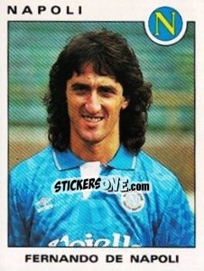 Figurina Fernando De Napoli - Calciatori 1991-1992 - Panini