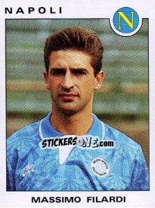 Sticker Massimo Filardi - Calciatori 1991-1992 n. 243 - Panini