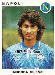 Sticker Andrea Silenzi - Calciatori 1991-1992 n. 245 - Panini