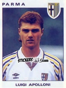 Sticker Luigi Apolloni - Calciatori 1991-1992 - Panini