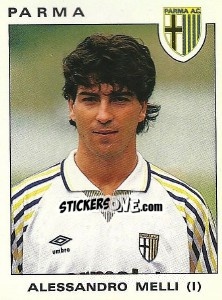 Sticker Alessandro Melli - Calciatori 1991-1992 n. 254 - Panini