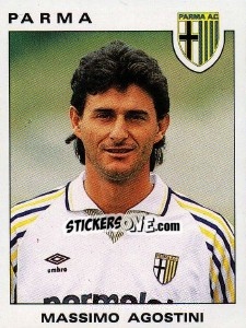 Sticker Massimo Agostini - Calciatori 1991-1992 n. 258 - Panini