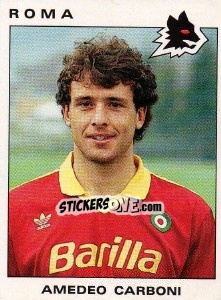 Sticker Amedeo Carboni - Calciatori 1991-1992 - Panini