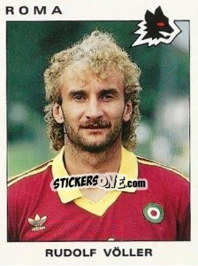 Sticker Rudolf Völler - Calciatori 1991-1992 n. 276 - Panini