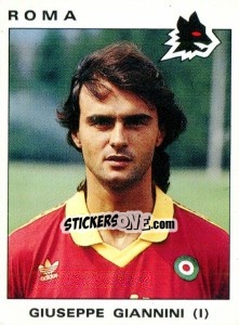 Sticker Giuseppe Giannini - Calciatori 1991-1992 n. 277 - Panini