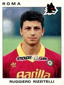 Cromo Ruggiero Rizzitelli - Calciatori 1991-1992 - Panini