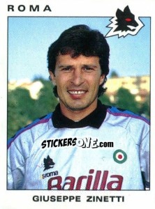 Figurina Giuseppe Zinetti - Calciatori 1991-1992 - Panini