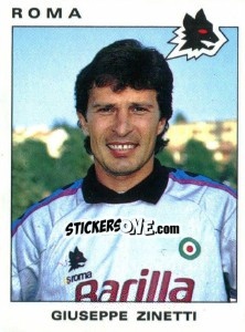 Sticker Giuseppe Zinetti - Calciatori 1991-1992 n. 279 - Panini