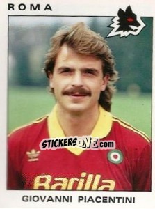 Sticker Giovanni Piacentini - Calciatori 1991-1992 n. 281 - Panini