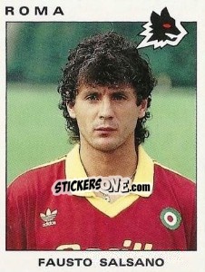 Sticker Fausto Salsano - Calciatori 1991-1992 n. 282 - Panini