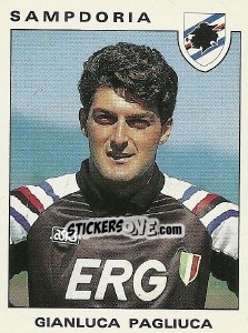 Sticker Gianluca Pagliuca - Calciatori 1991-1992 n. 286 - Panini