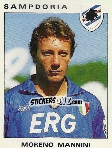 Figurina Moreno Mannini - Calciatori 1991-1992 - Panini