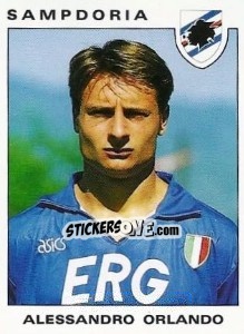 Sticker Alessandro Orlando - Calciatori 1991-1992 - Panini