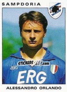 Sticker Alessandro Orlando - Calciatori 1991-1992 n. 288 - Panini