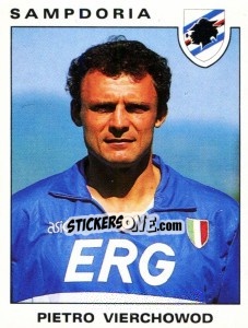 Sticker Pietro Vierchowod - Calciatori 1991-1992 - Panini