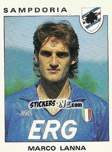 Sticker Marco Lanna - Calciatori 1991-1992 n. 291 - Panini