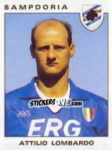 Figurina Attilio Lombardo - Calciatori 1991-1992 - Panini