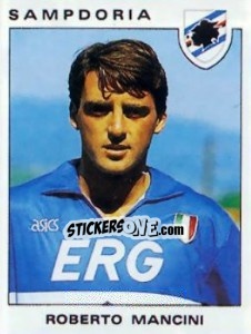 Sticker Roberto Mancini - Calciatori 1991-1992 - Panini