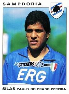 Sticker Paulo Do Prado Pereira Silas - Calciatori 1991-1992 n. 299 - Panini