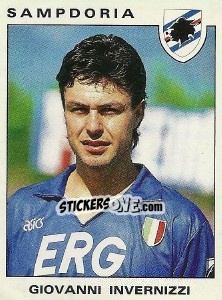Cromo Giovanni Invernizzi - Calciatori 1991-1992 n. 302 - Panini