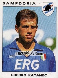 Sticker Srecko Katanec - Calciatori 1991-1992 - Panini