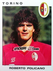 Sticker Roberto Policano - Calciatori 1991-1992 n. 308 - Panini