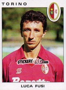 Sticker Luca Danilo Fusi - Calciatori 1991-1992 n. 309 - Panini
