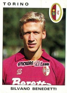 Sticker Silvano Benedetti - Calciatori 1991-1992 n. 310 - Panini
