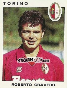 Sticker Roberto Cravero - Calciatori 1991-1992 - Panini