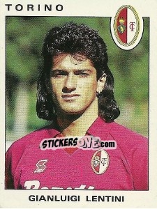 Sticker Gianluigi Lentini - Calciatori 1991-1992 n. 313 - Panini