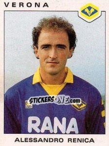 Sticker Alessandro Renica - Calciatori 1991-1992 n. 329 - Panini