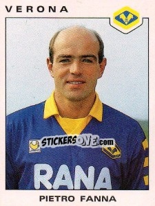 Sticker Pietro Fanna - Calciatori 1991-1992 n. 330 - Panini