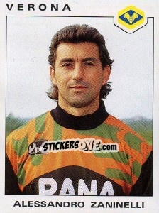 Figurina Alessandro Zaninelli - Calciatori 1991-1992 - Panini
