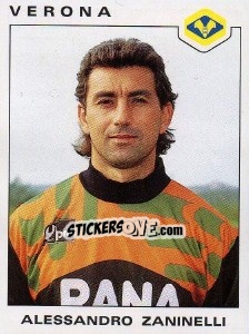 Sticker Alessandro Zaninelli - Calciatori 1991-1992 n. 338 - Panini