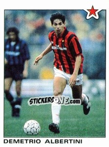 Cromo Demetrio Albertini (Milan) - Calciatori 1991-1992 - Panini