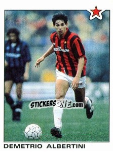 Sticker Demetrio Albertini (Milan) - Calciatori 1991-1992 n. 344 - Panini