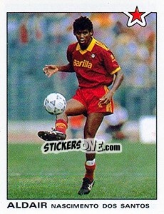 Sticker Nascimento Dos Santos Aldair (Roma) - Calciatori 1991-1992 n. 345 - Panini