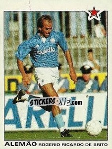Cromo Rogerio De Brito Rocardo Alemao (Napoli) - Calciatori 1991-1992 - Panini