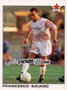 Sticker Francesco Baiano (Foggia) - Calciatori 1991-1992 n. 348 - Panini