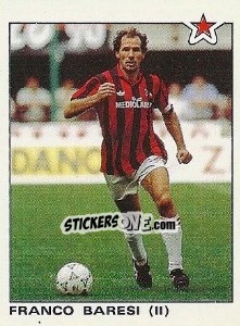 Sticker Franco Baresi (Milan) - Calciatori 1991-1992 n. 349 - Panini