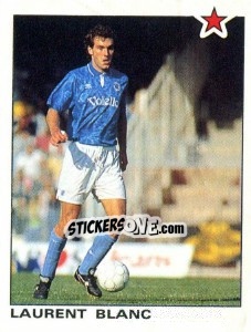 Sticker Laurent Blanc (Napoli) - Calciatori 1991-1992 n. 351 - Panini