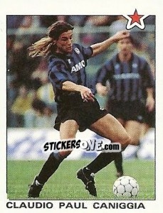 Sticker Claudio Paul Caniggia (Atalanta) - Calciatori 1991-1992 n. 352 - Panini