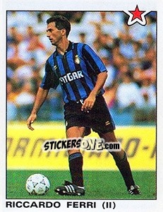 Sticker Riccardo Ferri (Inter) - Calciatori 1991-1992 n. 357 - Panini