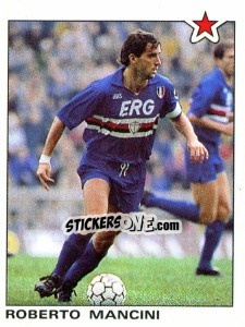 Sticker Roberto Mancini (Sampdoria) - Calciatori 1991-1992 n. 364 - Panini