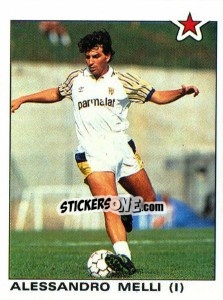 Sticker Alessandro Melli (Parma) - Calciatori 1991-1992 n. 367 - Panini