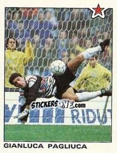 Cromo Gianluca Pagliuca (Sampdoria) - Calciatori 1991-1992 - Panini