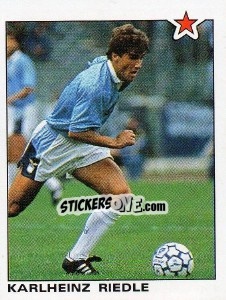 Cromo Karlheinz Riedle (Lazio) - Calciatori 1991-1992 - Panini